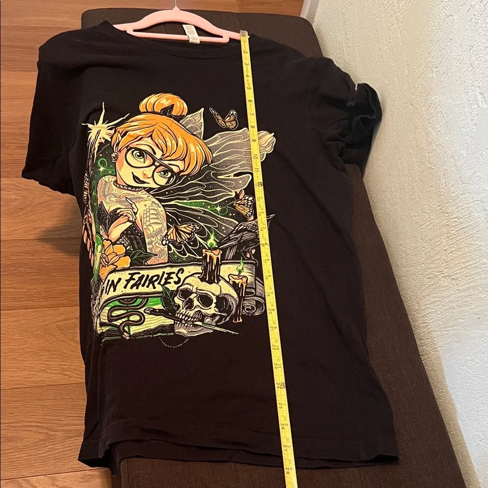 #1474**Black Tinker Bell Graphic T-Shirt - Picture 3 of 6